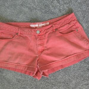 Juniors Size 15 Mossimo Supply Co. Women's Vibrant Coral Jean Shorts